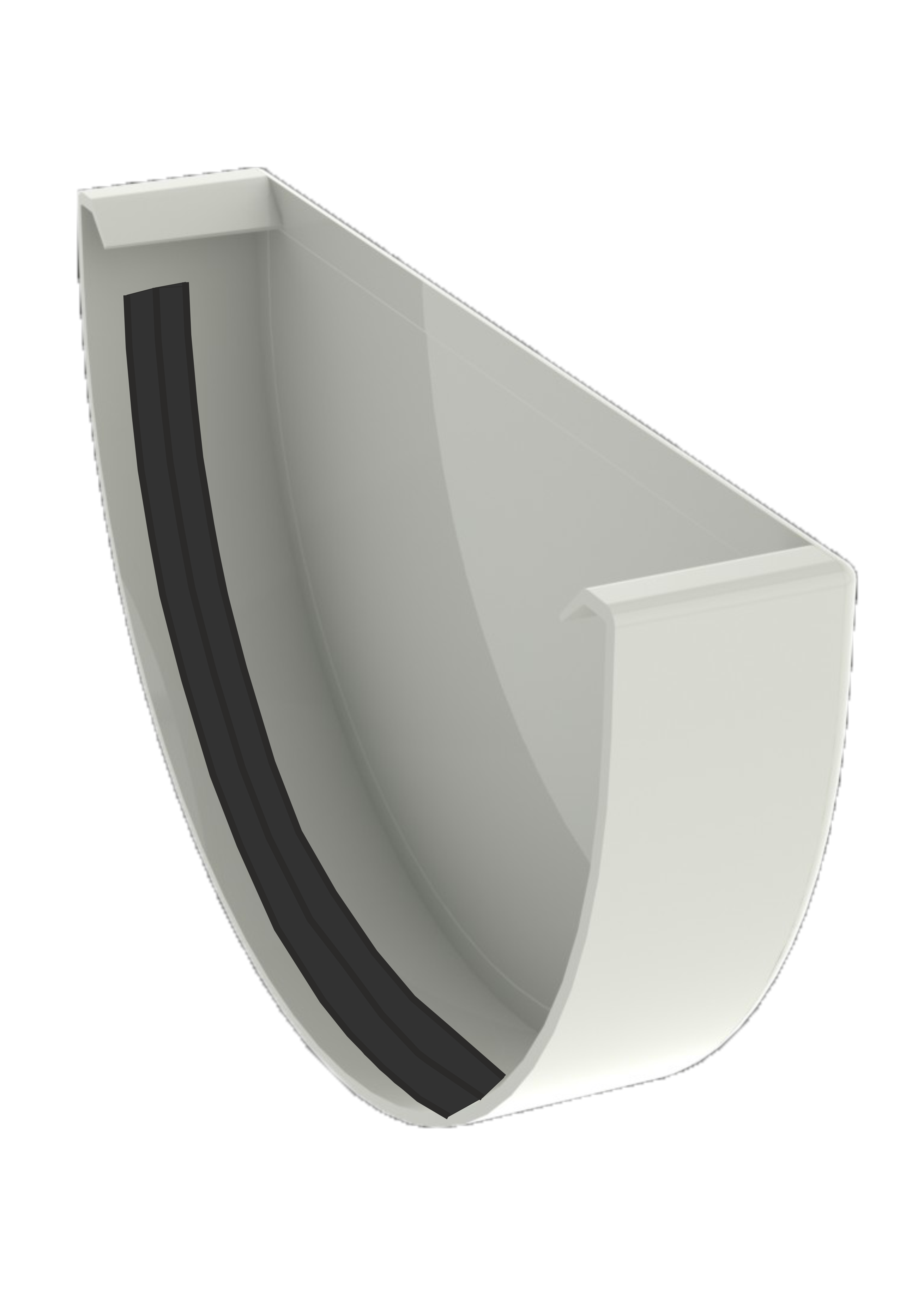 Заглушка желоба Ruplast белая