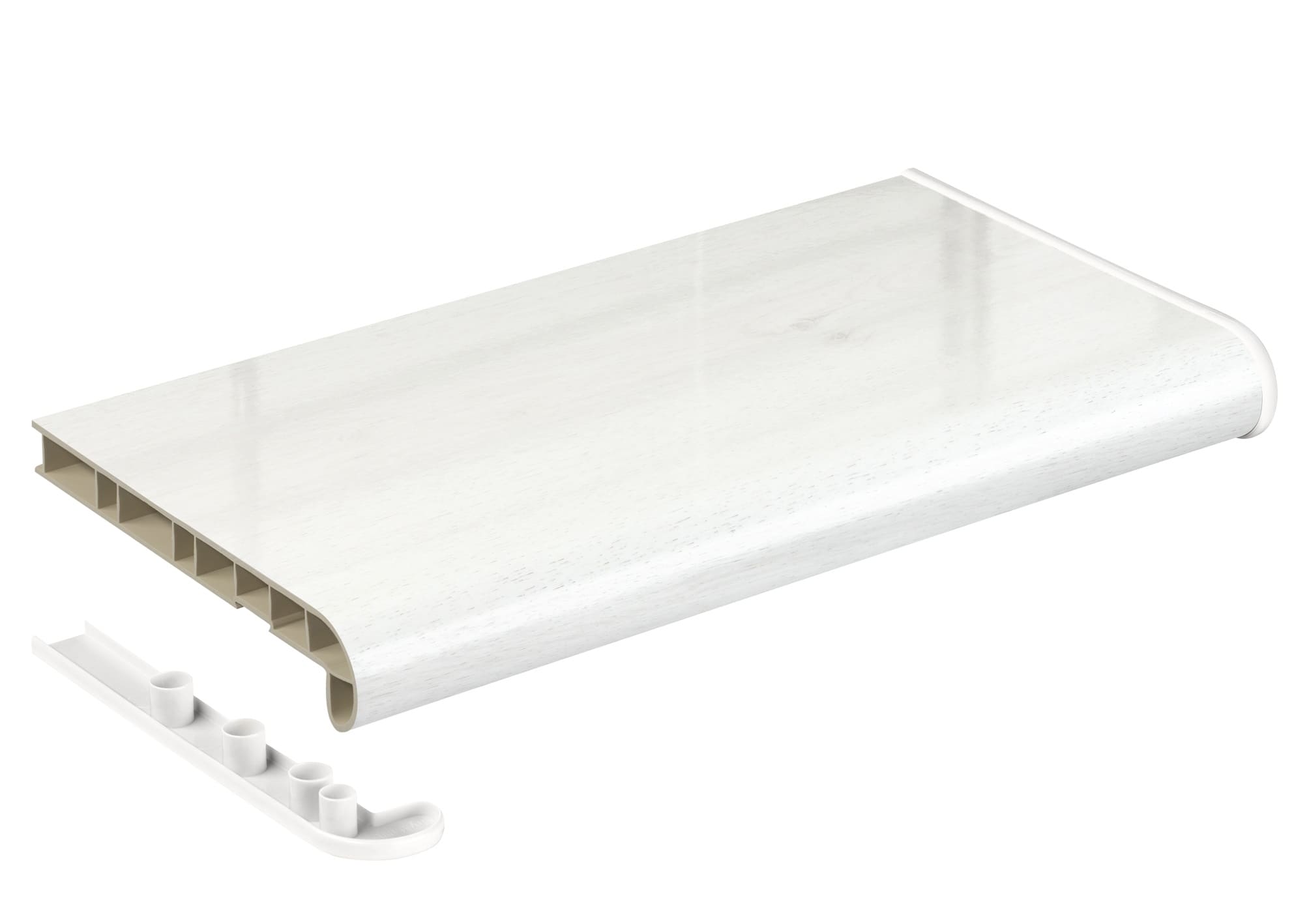 Подоконник Estera белый дуб глянец 400 мм