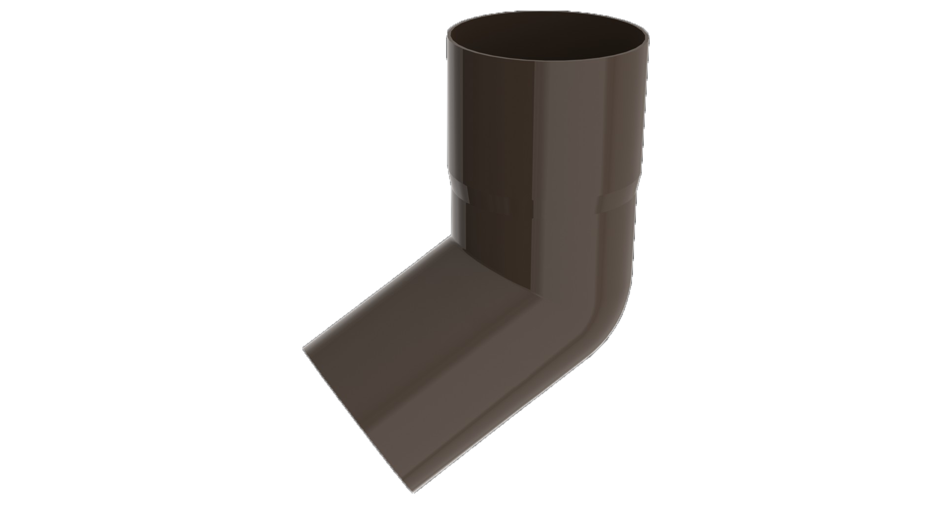 Колено трубы Ruplast 60 град. коричневый