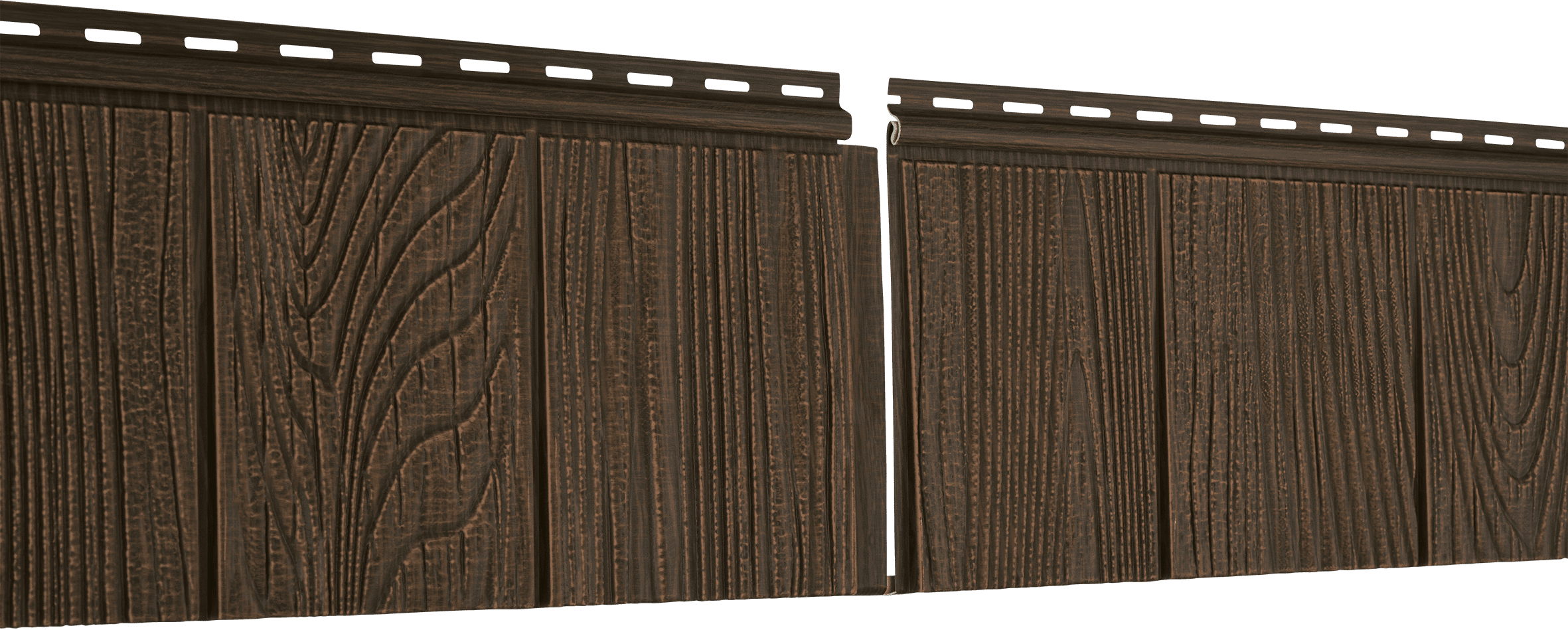 Фасадная панель Ю-пласт Щепа каштан