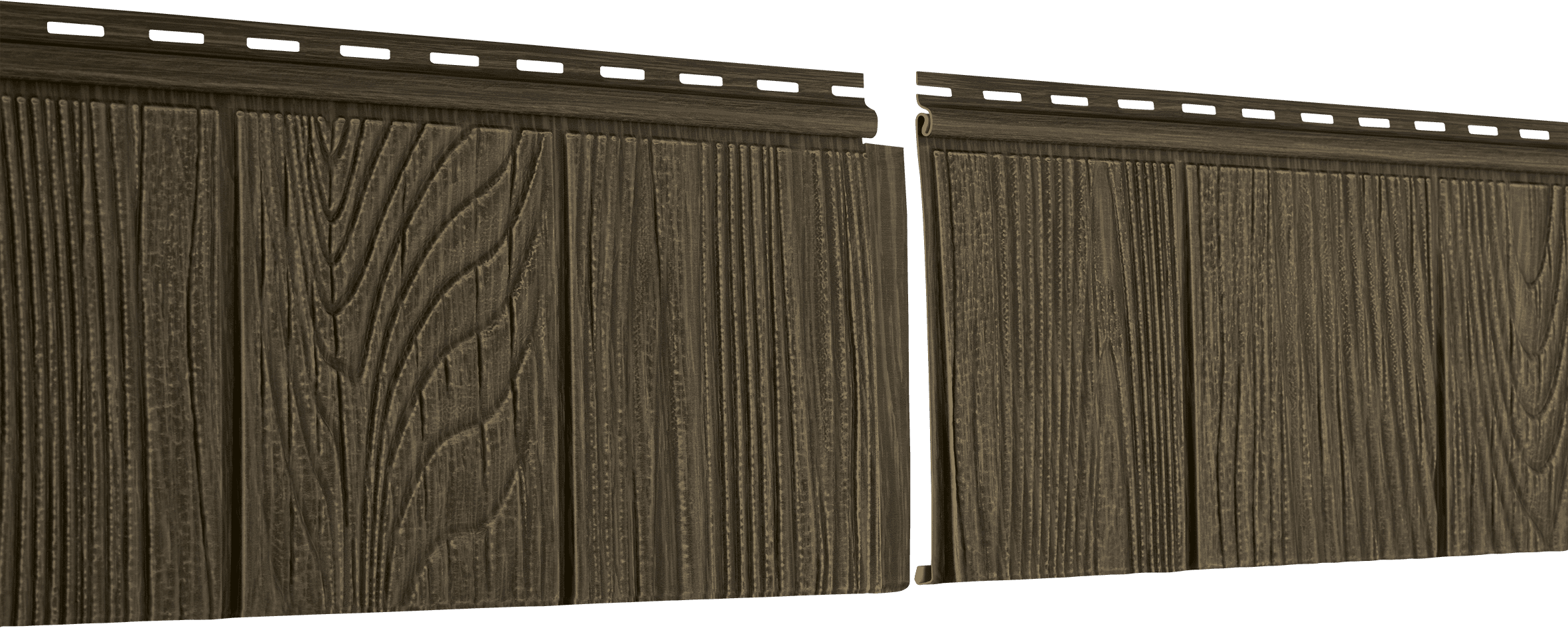 Фасадная панель Ю-пласт Щепа можжевеловый