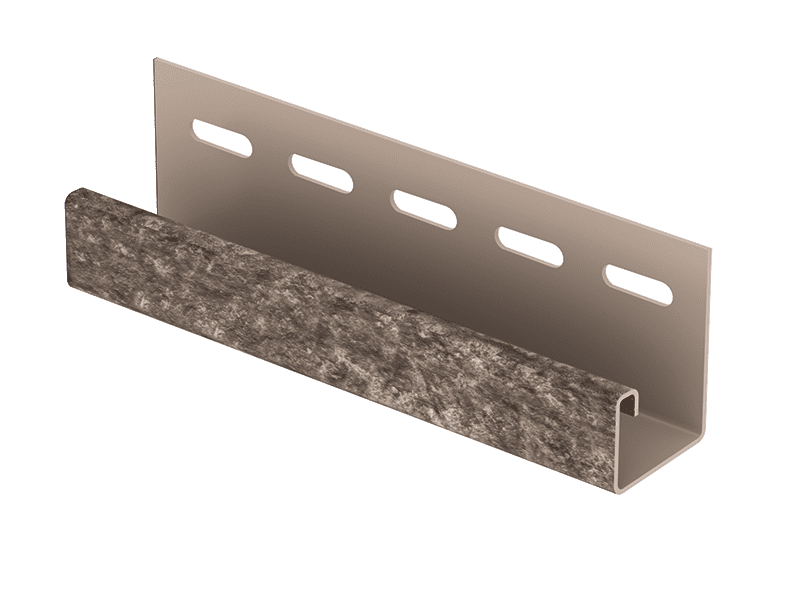 J-профиль Ю-пласт Стоун-Хаус Кварцит коричневый