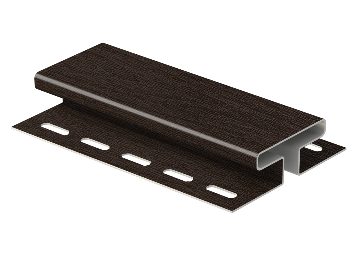 Н-профиль Ю-Пласт Тимберблок Рейка фасадная орех тёмный
