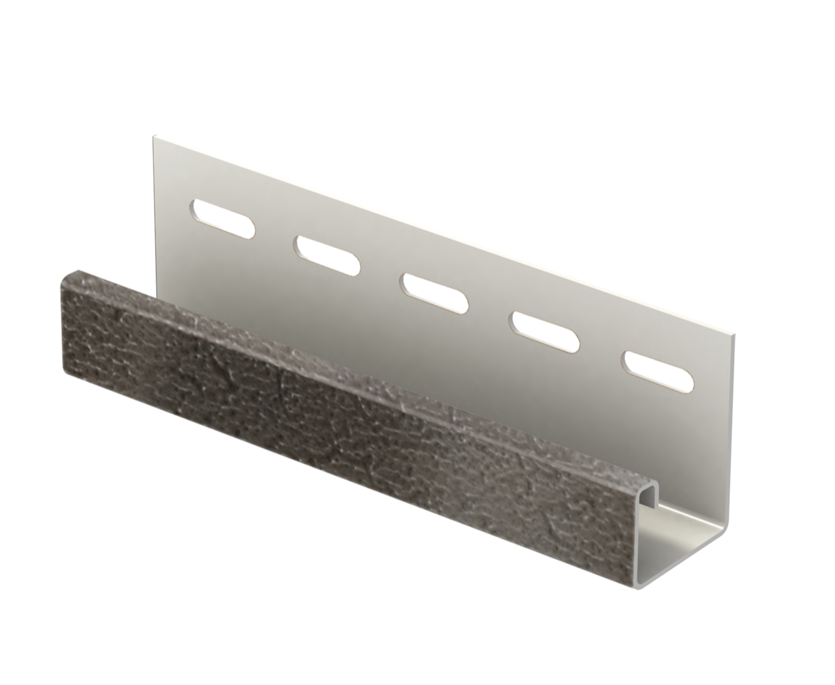 J-профиль Ю-пласт Стоун-Хаус Клинкер Нордик пепел