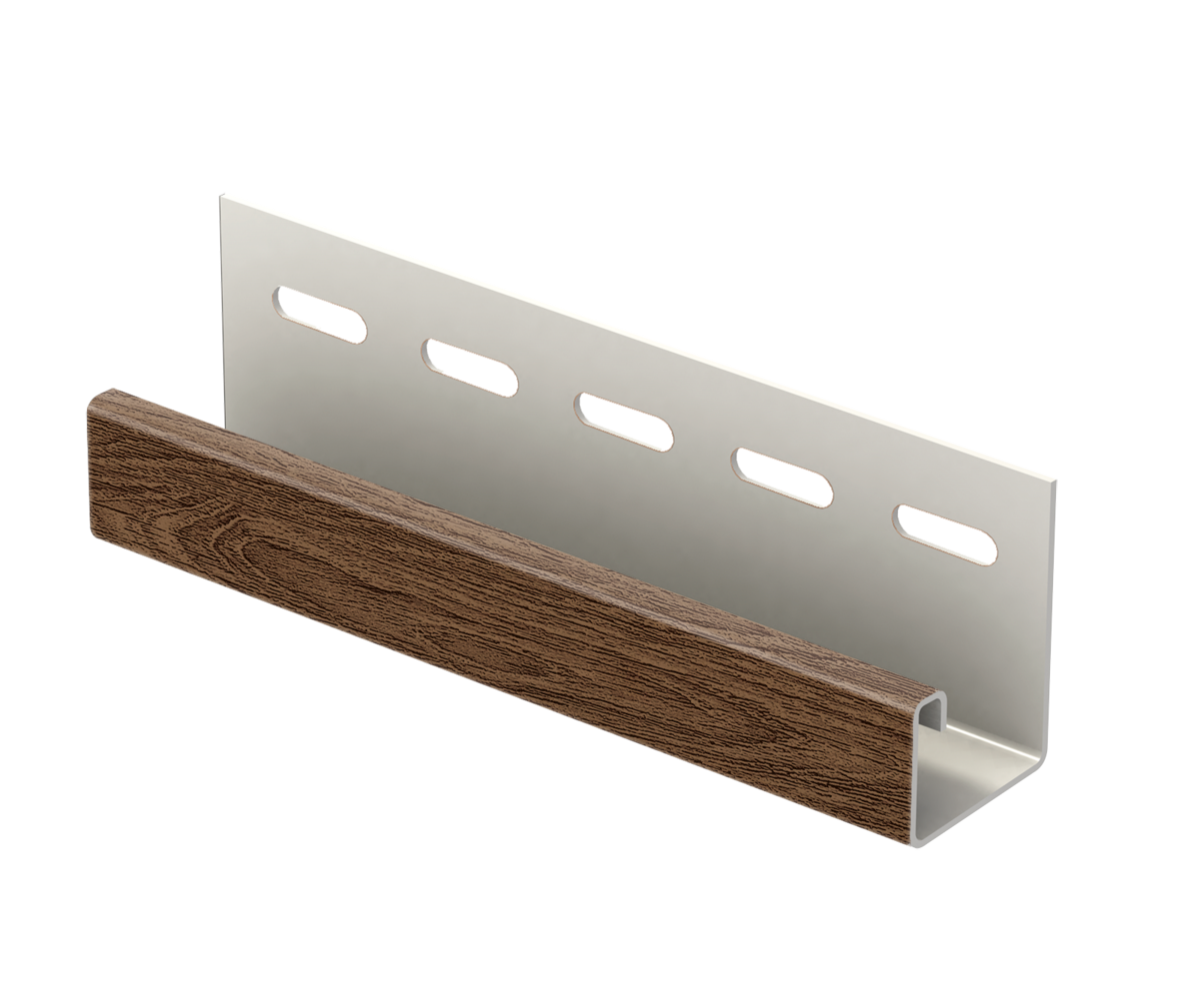 J-профиль Ю-Пласт Тимберблок Планкен янтарный