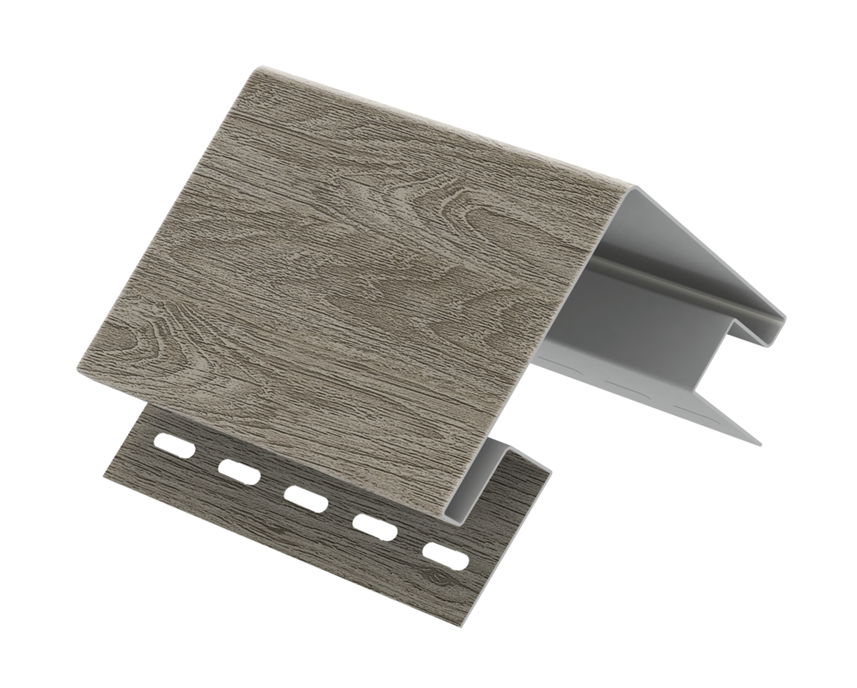 Наружный угол Ю-Пласт Тимберблок Планкен седой