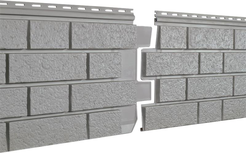 Фасадная панель Ю-пласт Стоун-Хаус Клинкер нордик дым