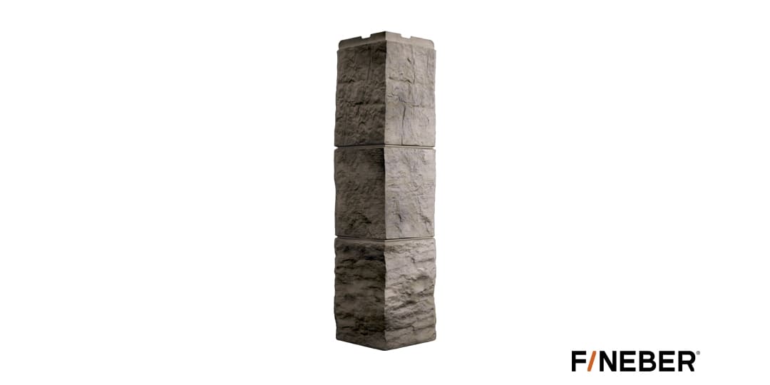 Наружный угол FineBer Блок бежево-коричневый