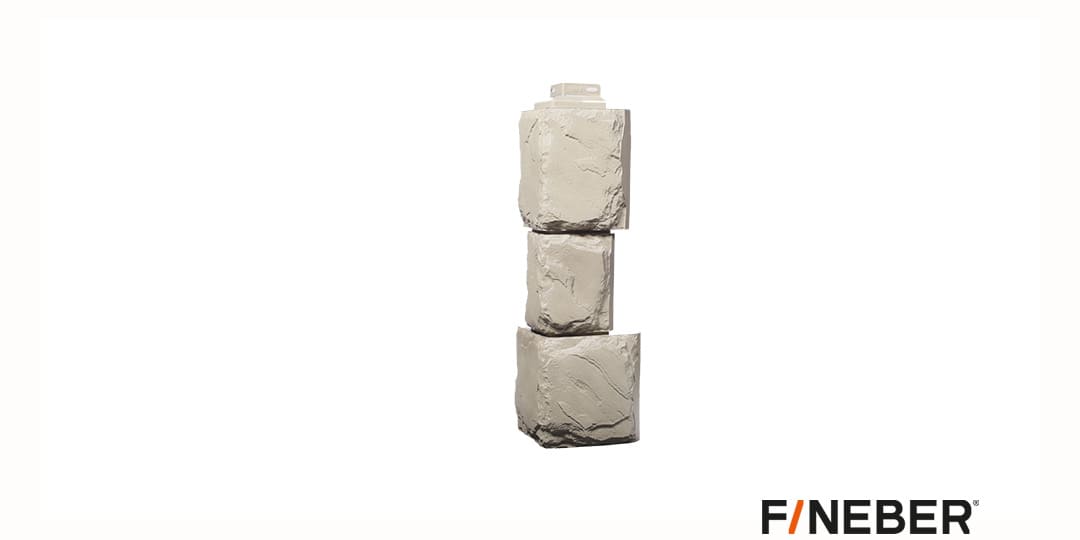 Наружный угол FineBer Камень крупный песочный