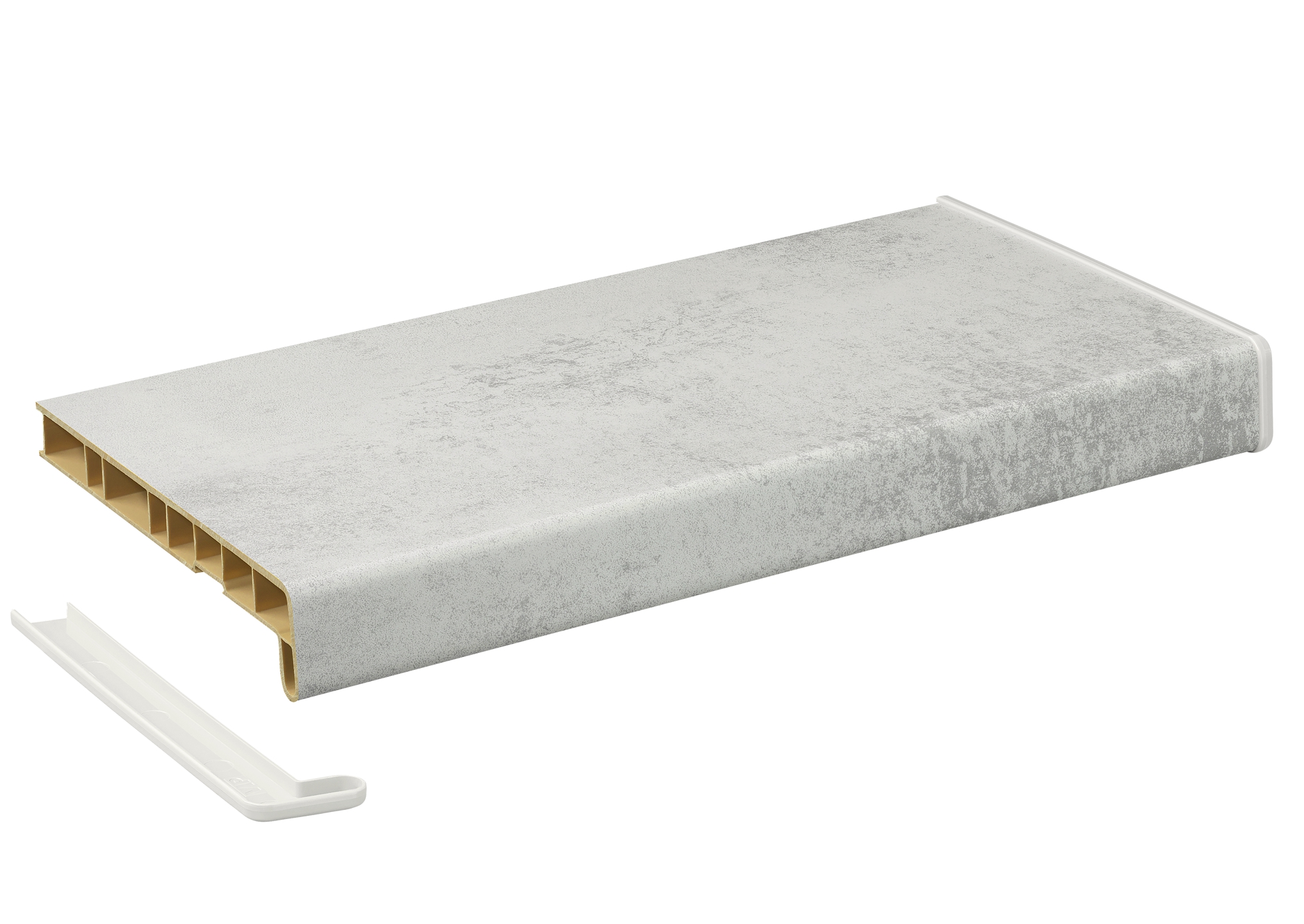 Подоконник Кристаллит антик серый матовый 700 мм