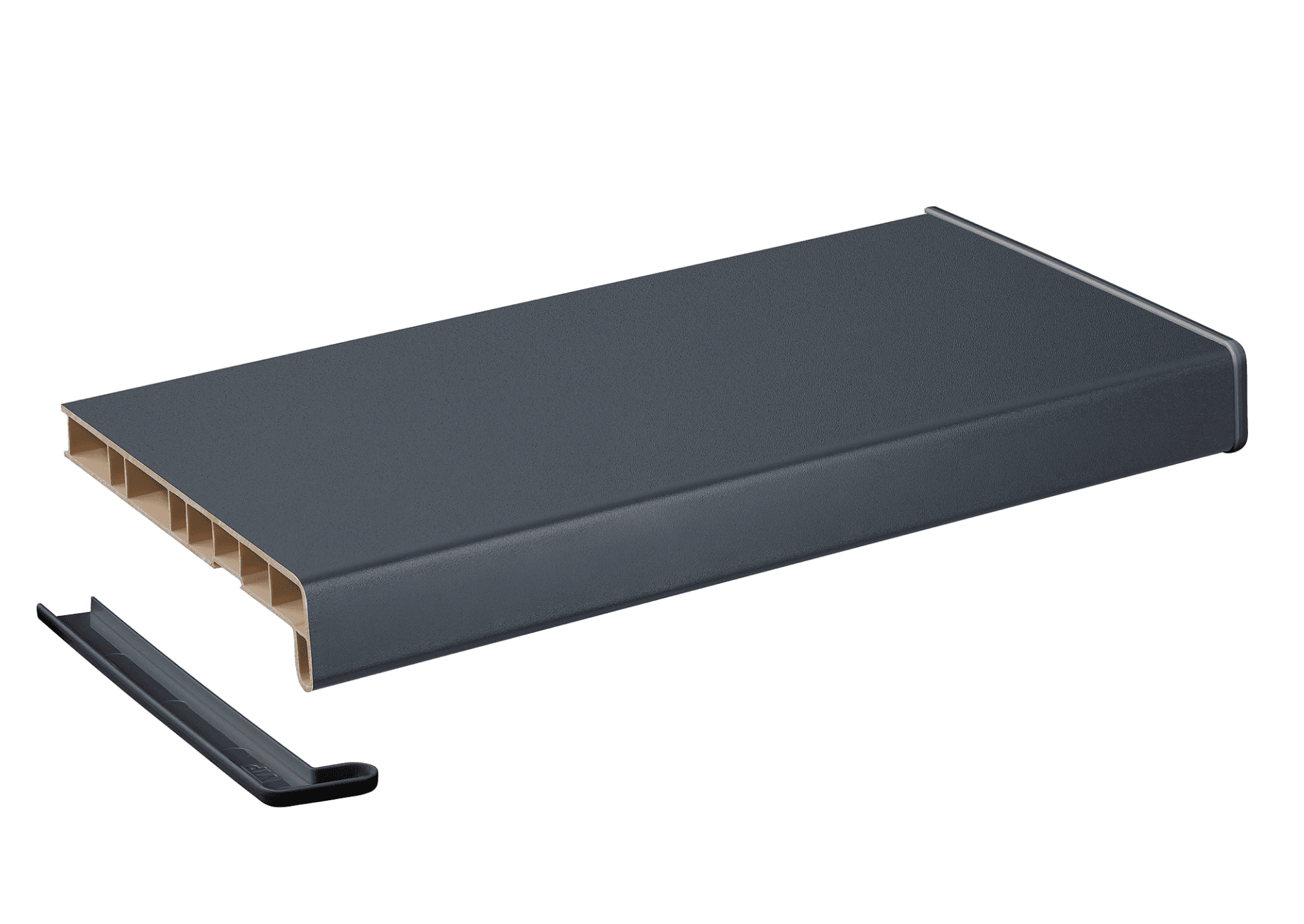 Подоконник Кристаллит антрацит 150 мм