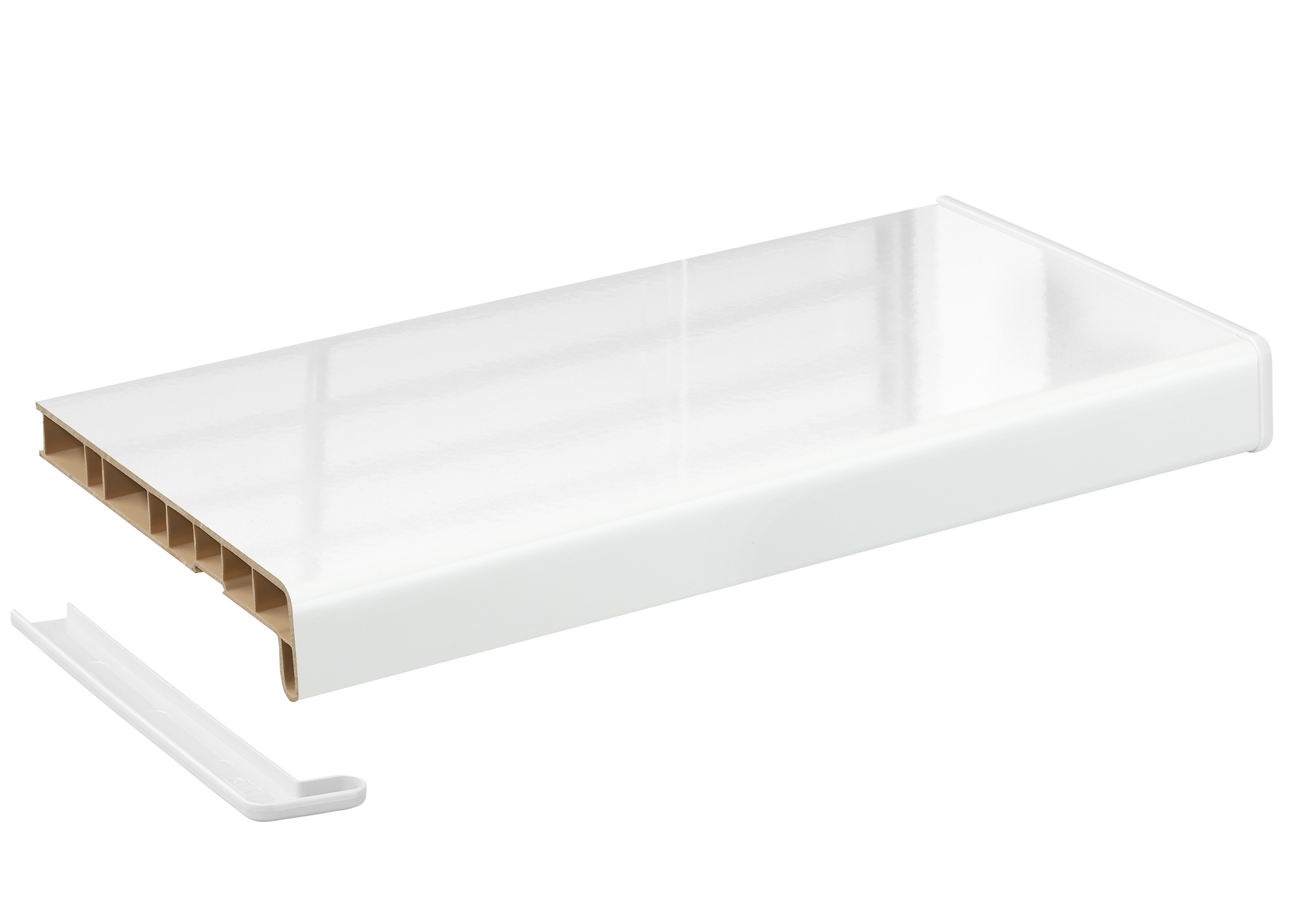 Подоконник Кристаллит белый  глянец 200 мм