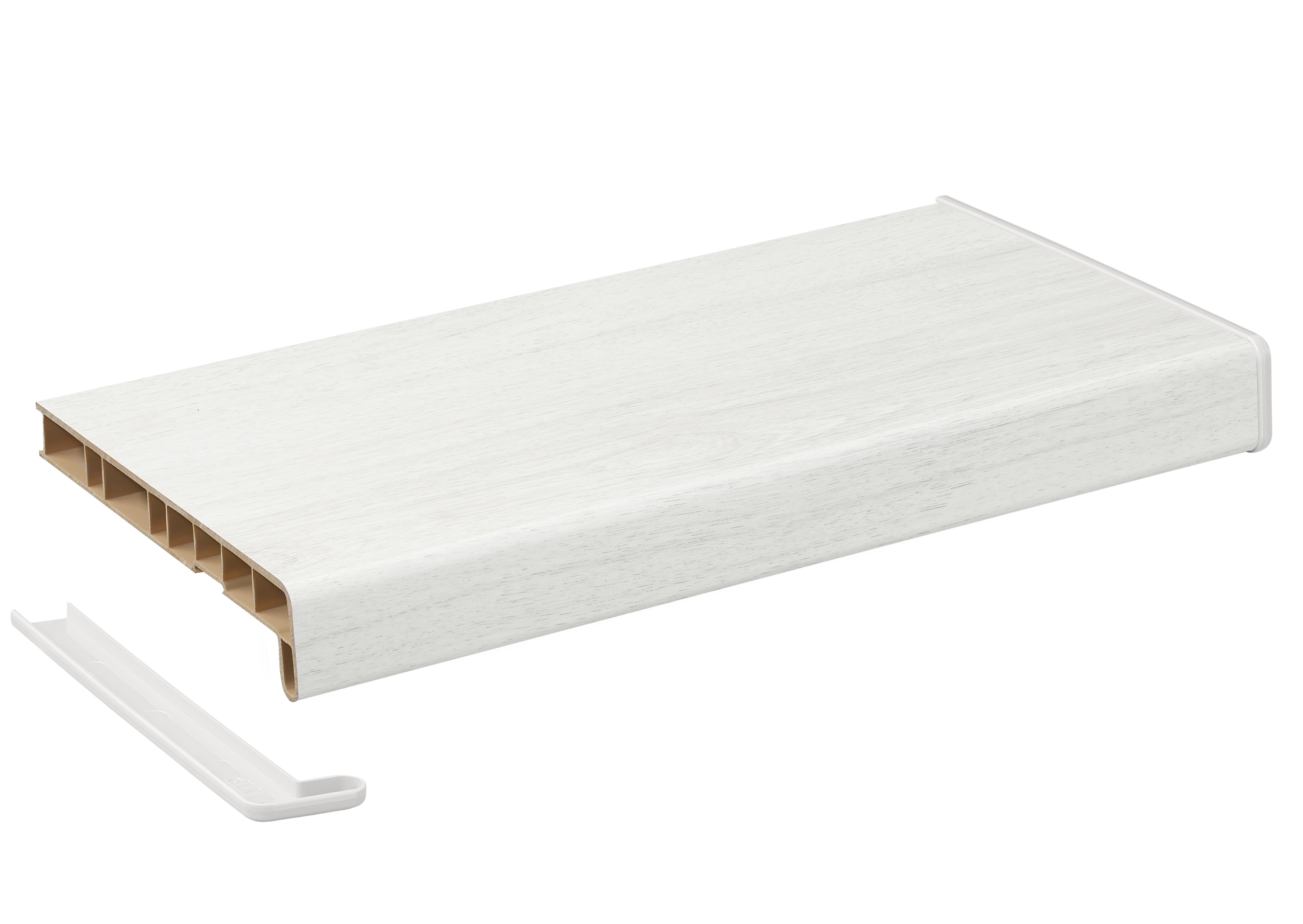 Подоконник Кристаллит белый дуб матовый 150 мм