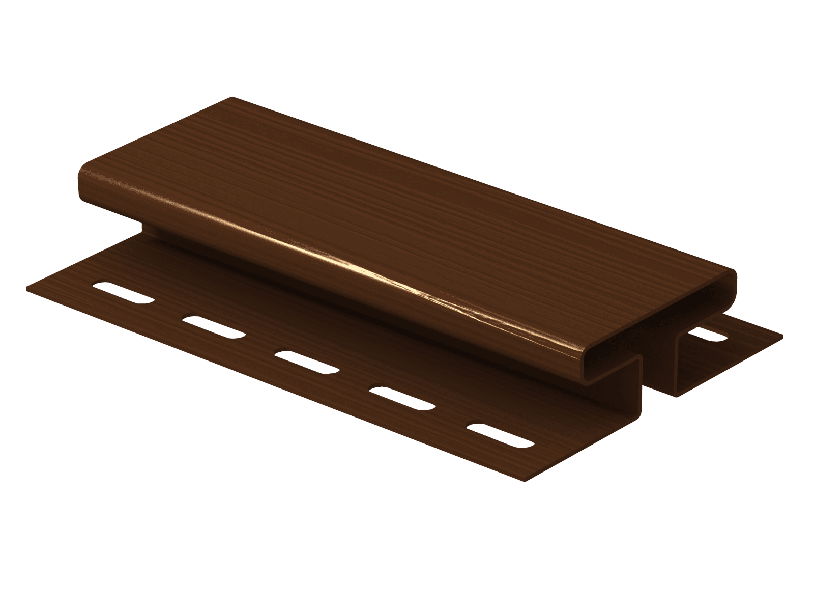 Н-профиль Ю-пласт коричневый