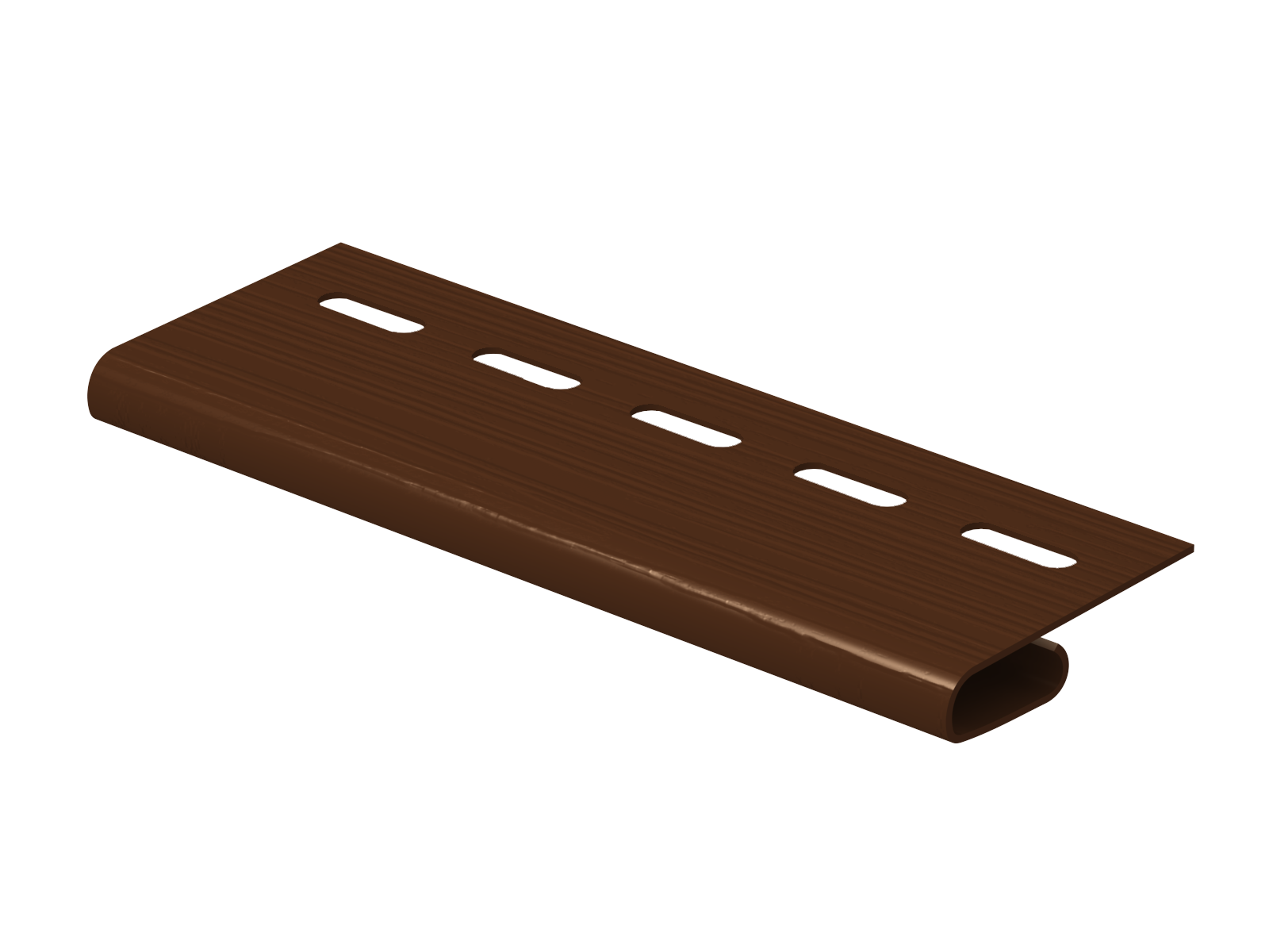 Планка финишная Ю-пласт коричневая