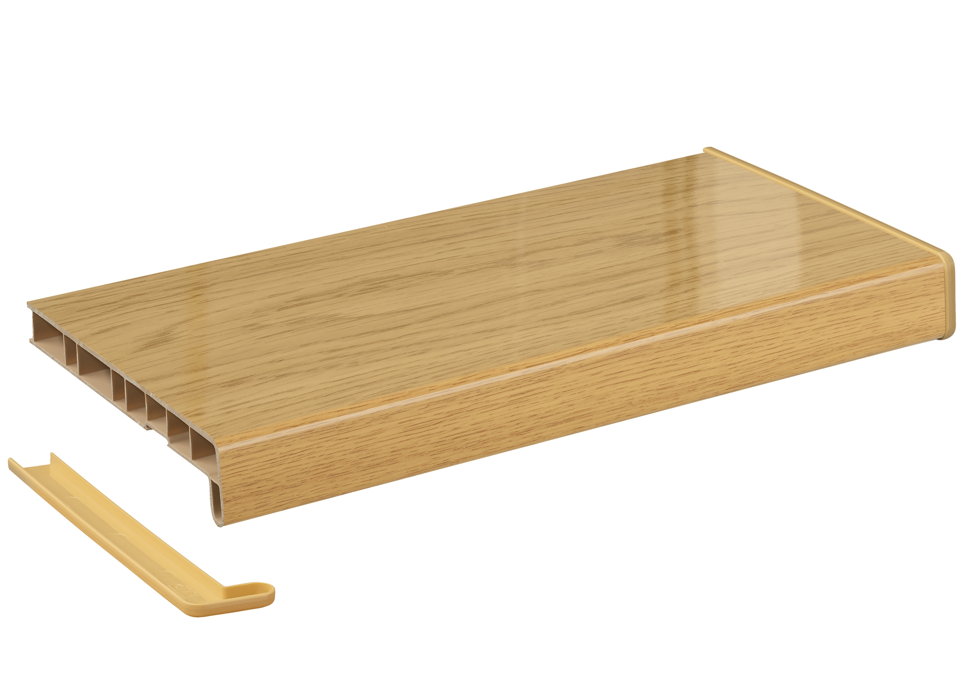 Подоконник Кристаллит натуральный дуб глянец 350 мм