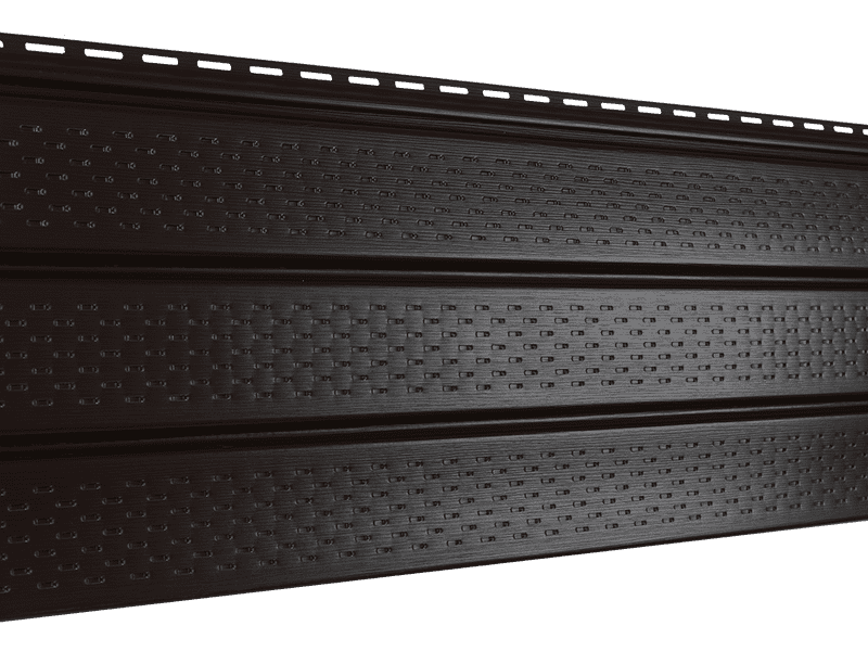 Софит Ю-пласт PRO коричневый полная перфорация