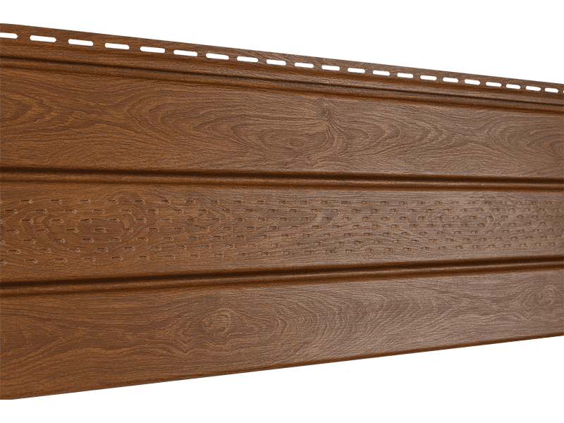 Софит Ю-пласт PRO дуб золотой частичная перфорация