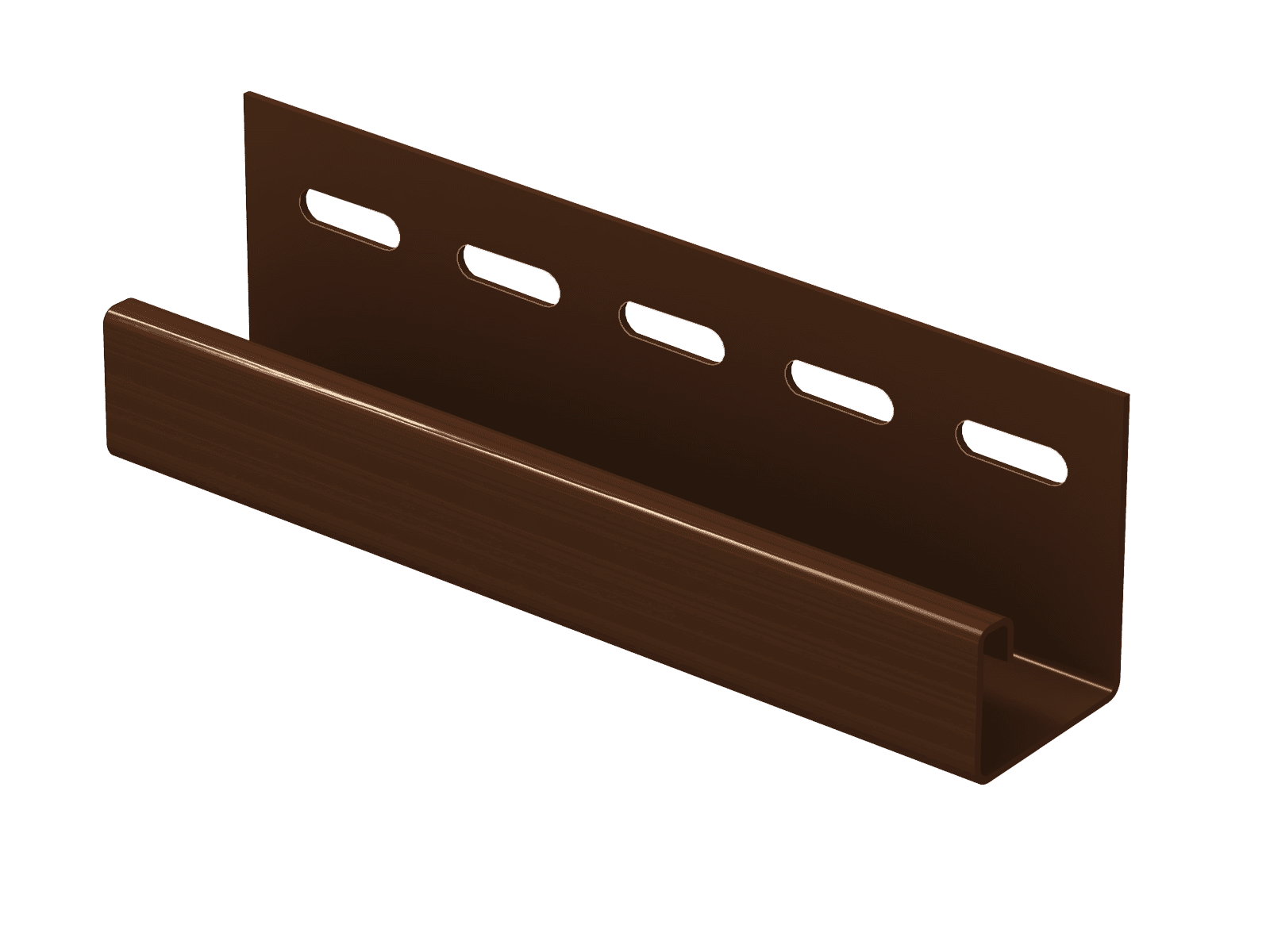 J-профиль Ю-пласт коричневый